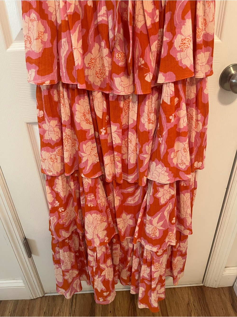 Anthropologie Vineet Bahl Tiered Ruffle Floral Maxi Dress - Picture 9 of 12